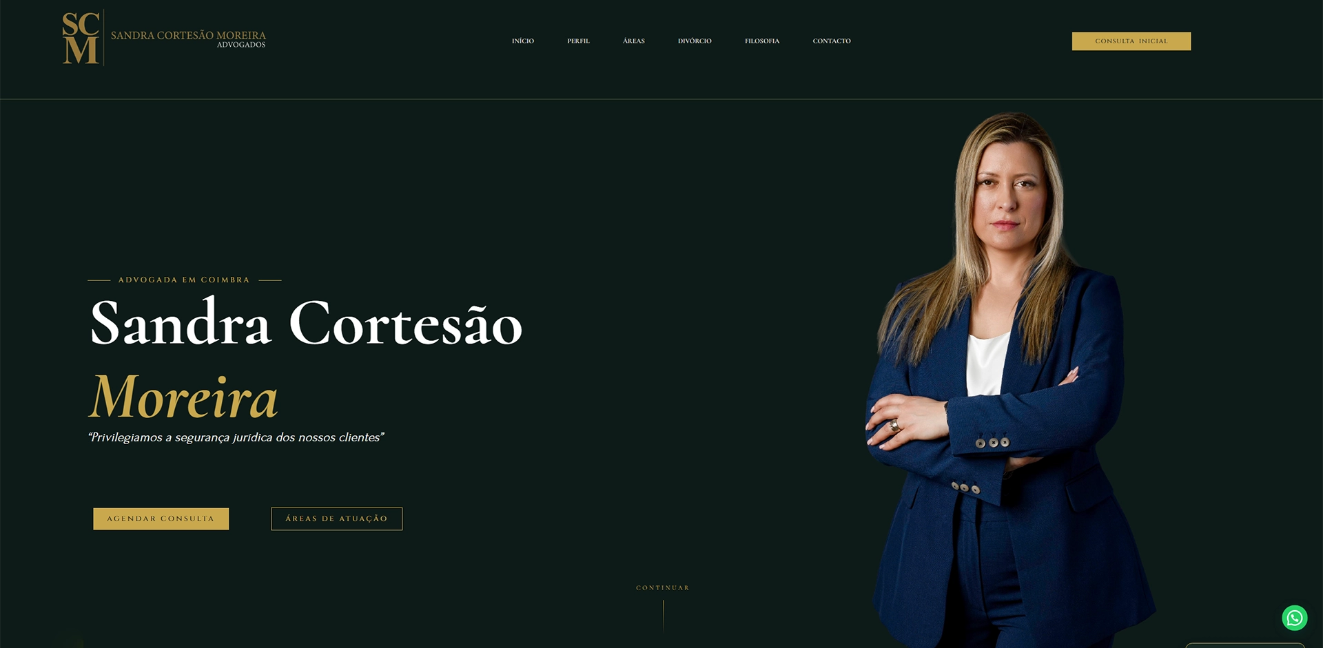 Website Dra. Sandra Cortesão Moreira